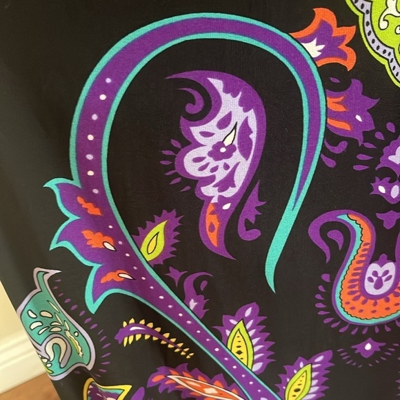 NWT Snap black and purple sundress w/ elastic waistband, adjustable straps Large - Picture 6 of 13